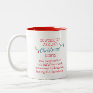 Taza Bicolor Humor divertido de vacaciones de Coworker