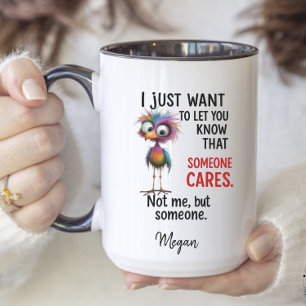 Taza Bicolor Humor extraño sarcástico personalizado