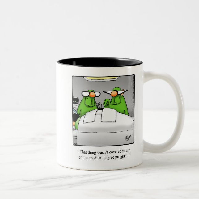 Taza Bicolor Humor médico de cirujano gracioso Mug Gift (Derecha)