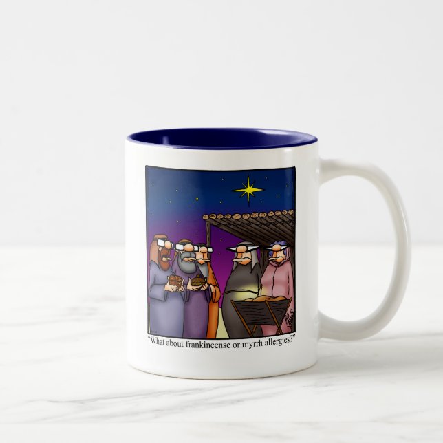Taza Bicolor Humor Mug Gift Navidad divertido (Derecha)