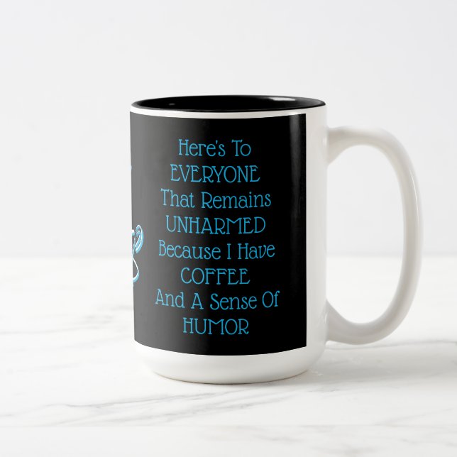 Taza Bicolor Humor para café (Derecha)