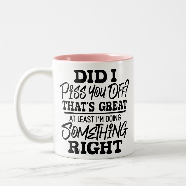 Taza Bicolor Humor sarcástico gracioso (Izquierda)