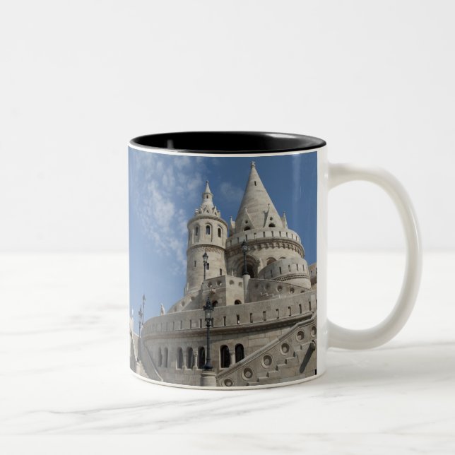 Taza Bicolor Hungría, ciudad capital Budapest. Buda, Castillo 2 (Derecha)