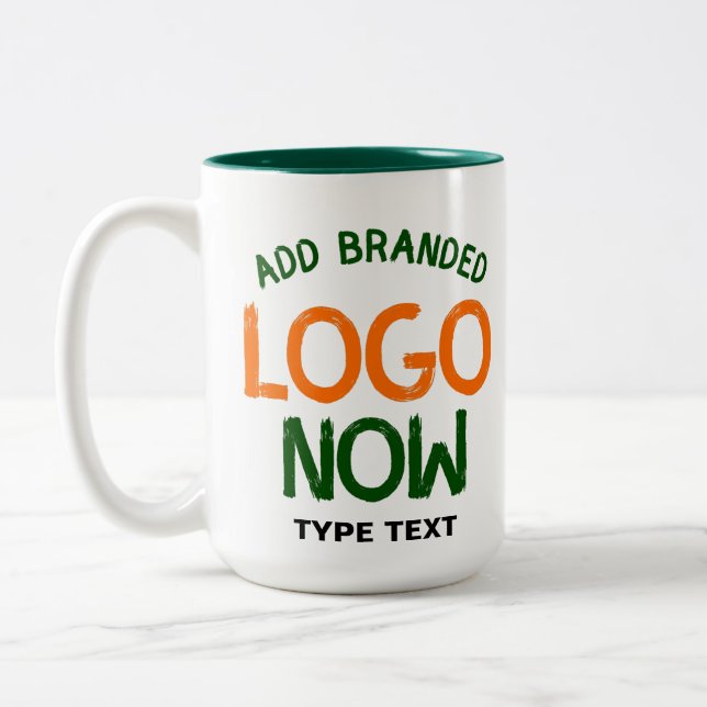 TAZA BICOLOR HUNTER BLANCO LIMPIO Y MODERNO, VERDE (Izquierda)