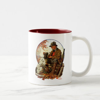 Taza Bicolor Hunter y Spaniel