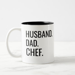 Taza Bicolor Husband Dad Chef