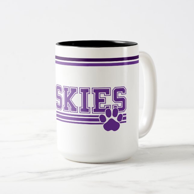 Taza Bicolor Husky Coffee Mug (Anverso derecho)
