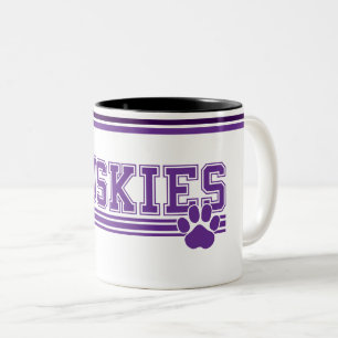 Taza Bicolor Husky Coffee Mug