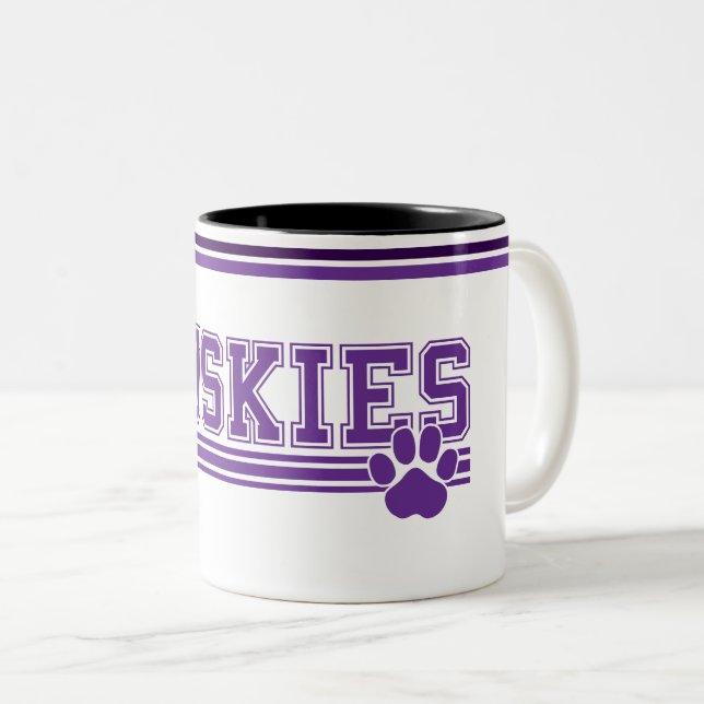 Taza Bicolor Husky Coffee Mug (Anverso derecho)