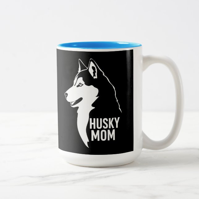 Taza Bicolor Husky Mom (Derecha)