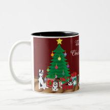 Husky Navidades Mug
