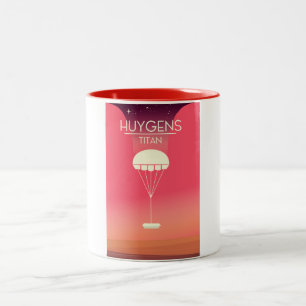 Taza Bicolor Huygens Titan Space Art