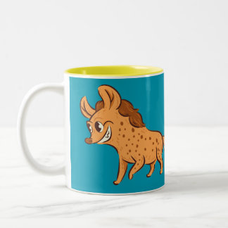 Taza Bicolor hyena mug