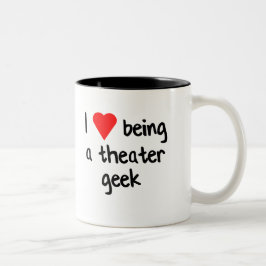 Taza Bicolor I <3 que es un friki del teatro