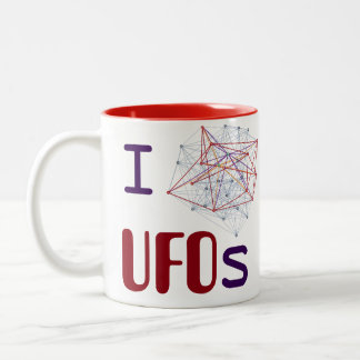 Taza Bicolor I <3 UFOs