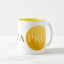 Taza Bicolor I AM A PRO | Elegant Gold Circle Motivational Mug