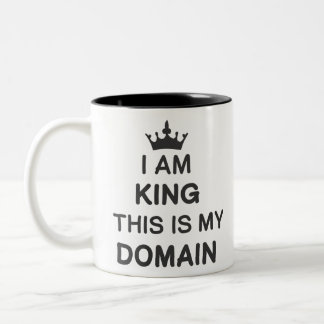 Taza Bicolor I am king this is my domain