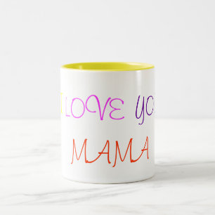 TAZA BICOLOR I, AMOR, USTED, MAMÁ