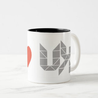 Taza Bicolor I corazón (amor) UX