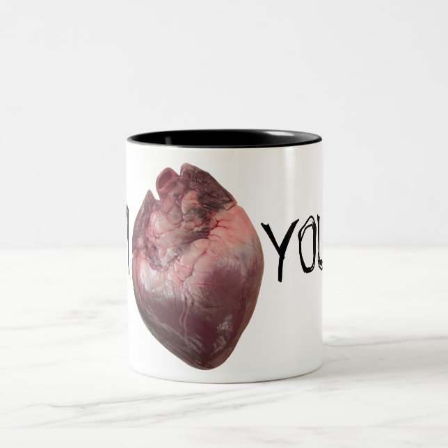 Taza Bicolor I "corazón" usted (Centro)