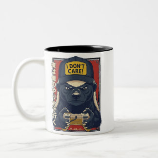 Taza Bicolor I Don’t Care - Honey Badger Gamer Design, cowboy c