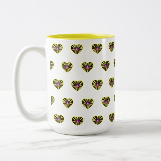 Taza Bicolor I Heart Bees (Izquierda)