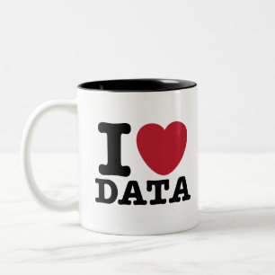 Taza Bicolor I Heart Data