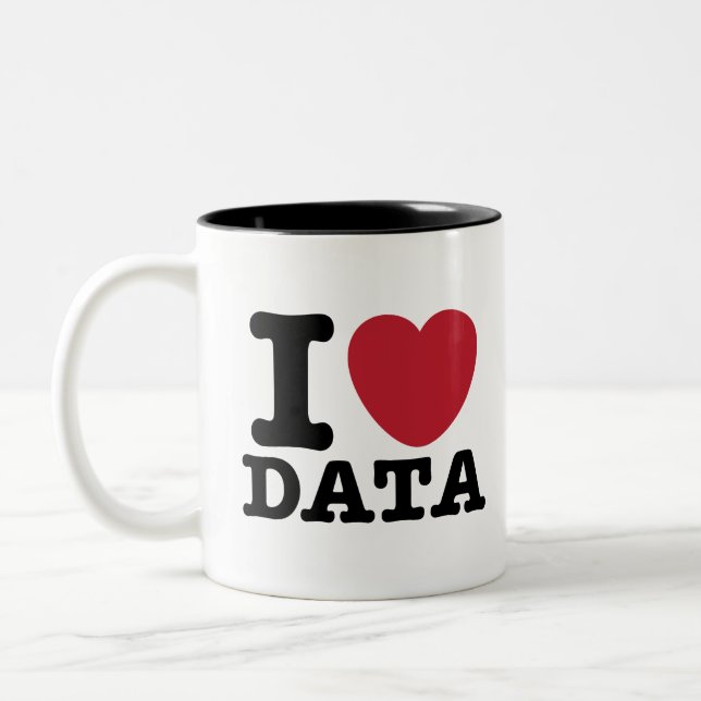 Taza Bicolor I Heart Data (Izquierda)