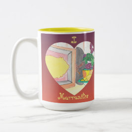Taza Bicolor I Heart Marranitos