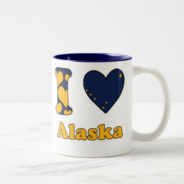 Taza Bicolor I love Alaska (Derecha)