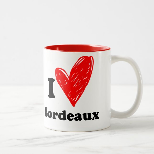 Taza Bicolor I love Bordeaux (Derecha)