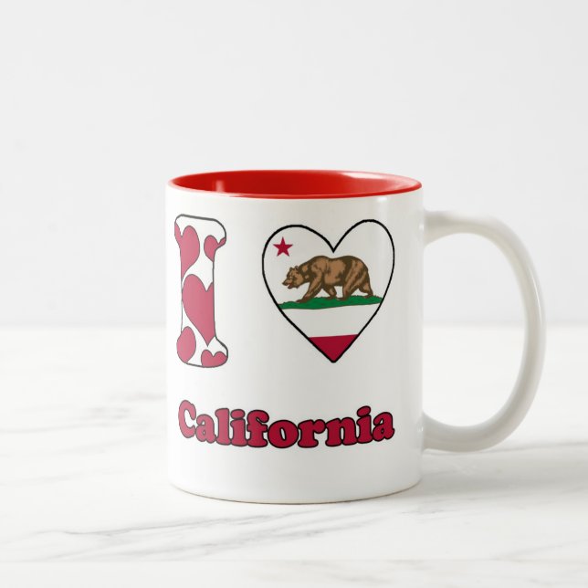 Taza Bicolor I love California (Derecha)
