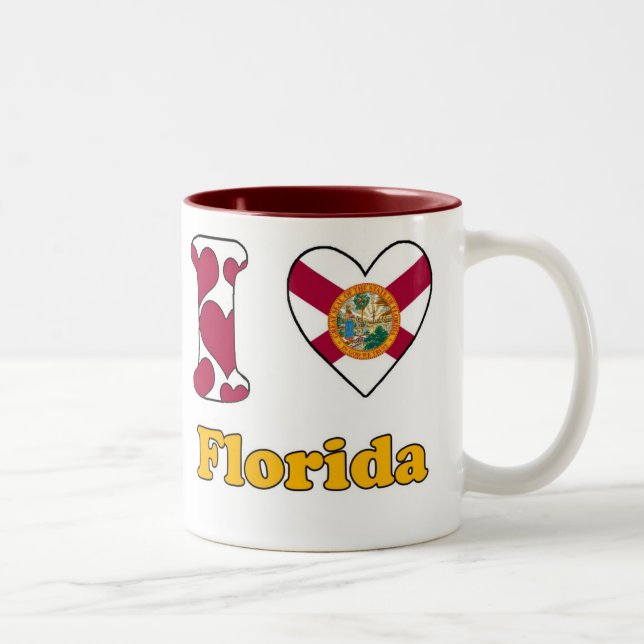 Taza Bicolor I love Florida (Derecha)