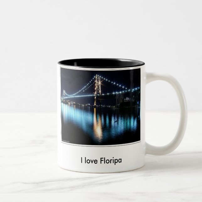 Taza Bicolor I love Floripa (Derecha)