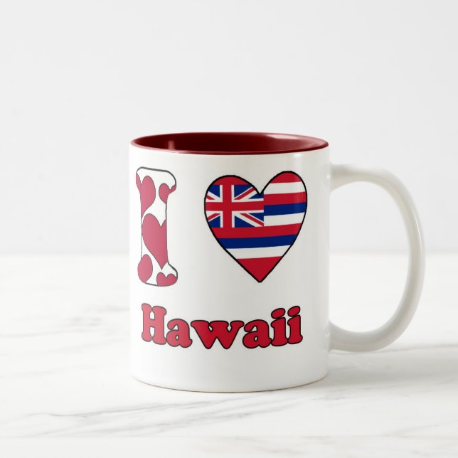 Taza Bicolor I love Hawaii (Derecha)