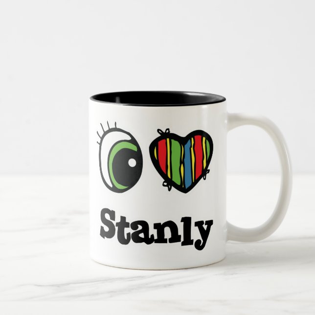 Taza Bicolor I Love (Heart) Stanly (Derecha)