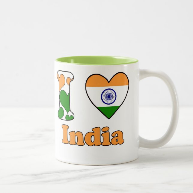 Taza Bicolor I love India (Derecha)