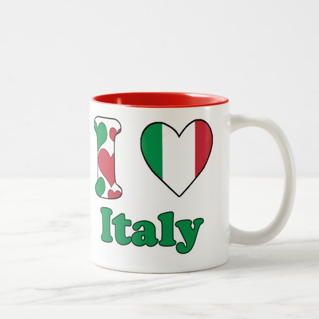 Taza Bicolor I love Italy (Derecha)