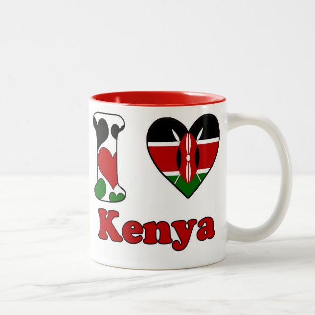 Taza Bicolor I love Kenya (Derecha)