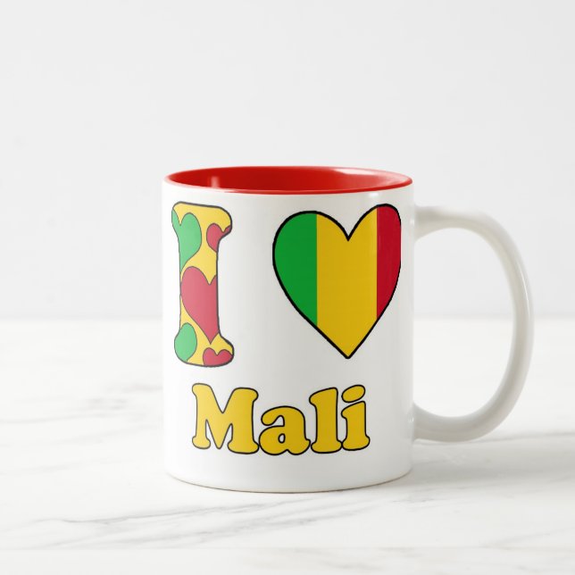 Taza Bicolor I love Mali (Derecha)