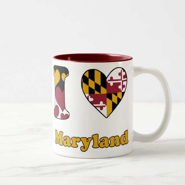 Taza Bicolor I love Maryland (Derecha)