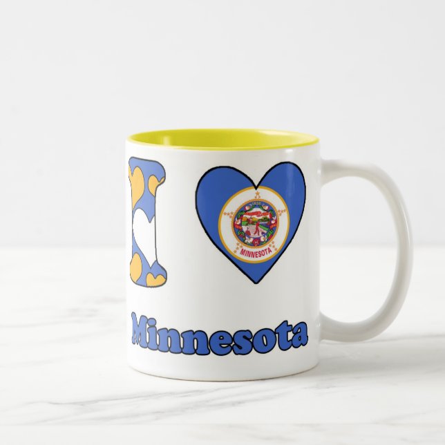 Taza Bicolor I love Minnesota (Derecha)