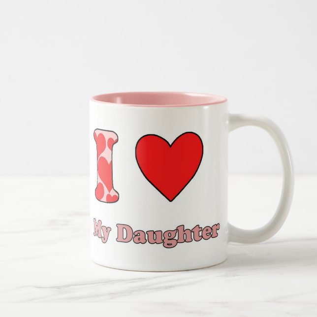 Taza Bicolor I love my daughter (Derecha)