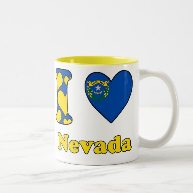 Taza Bicolor I love Nevada (Derecha)