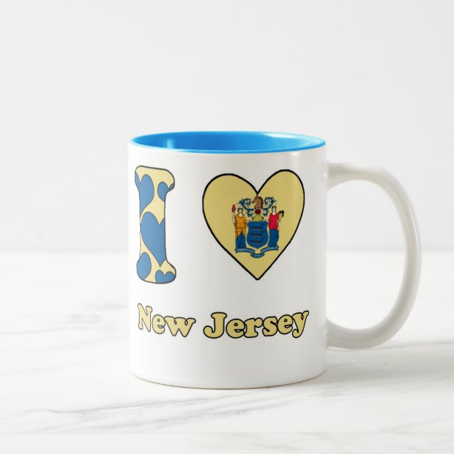 Taza Bicolor I love New Jersey (Derecha)