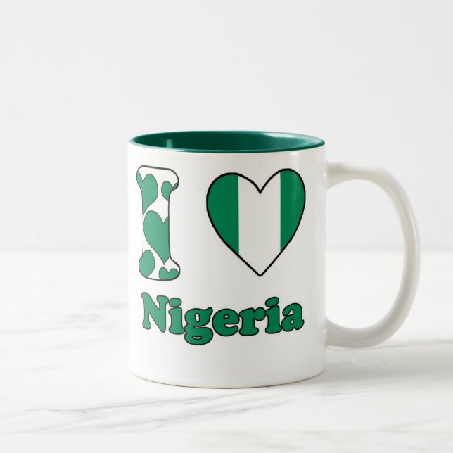 Taza Bicolor I love Nigeria (Derecha)