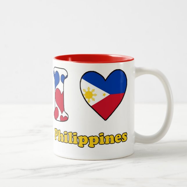 Taza Bicolor I love Philippines (Derecha)