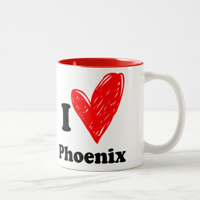 Taza Bicolor I love Phoenix (Derecha)