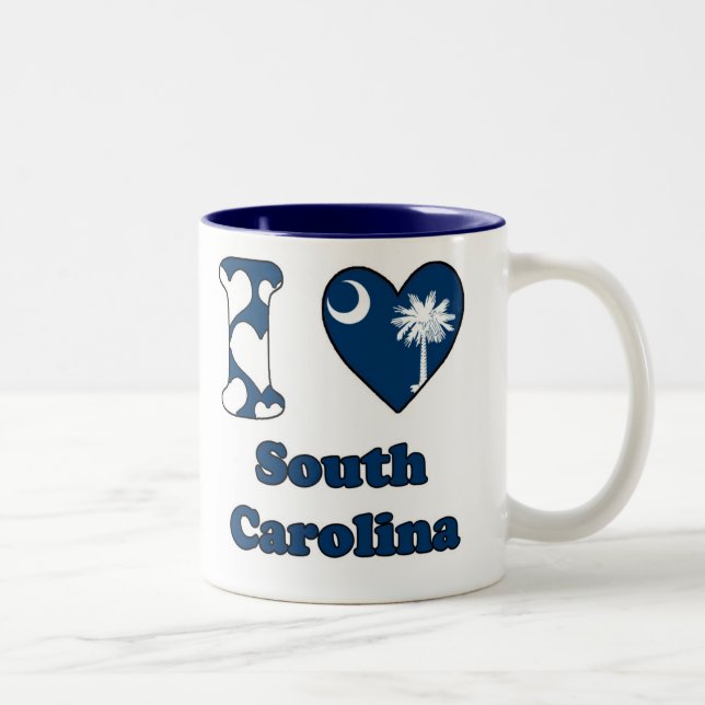 Taza Bicolor I love South Carolina (Derecha)