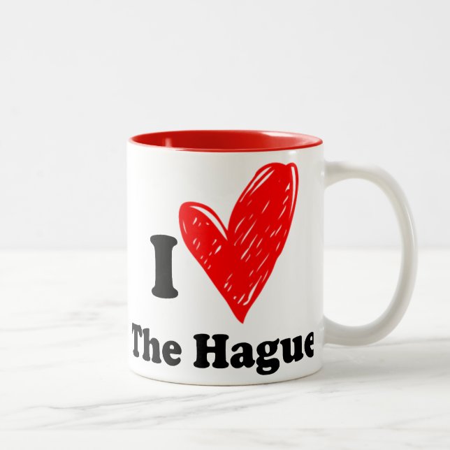 Taza Bicolor I love the Hague (Derecha)
